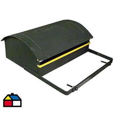 Buzn para cartas y diarios 38x28x15 cm de metal negro