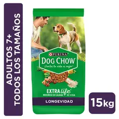 DOG CHOW - Alimento Seco para Perro Senior Carne y verduras 15 kg