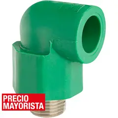 TIGRE - Codo Transición HE 90o PPR Fusión 20mm x 1/2" 1u