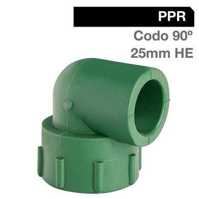 Codo Transicin HE 90o PPR Fusin 25mm x 3/4