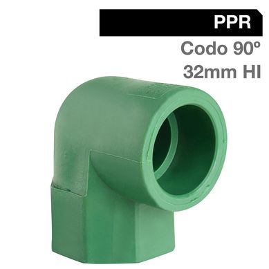 Codo Transicin HE 90o PPR Fusin 32mm x 3/4