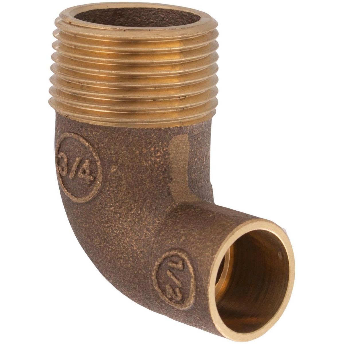 NIBSA - Codo Bronce SO/HE 1/2" x 3/4" 1u