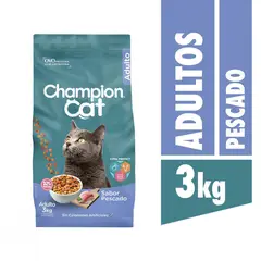 CHAMPION CAT - Alimento para Gato Adulto Pescado 3 kg