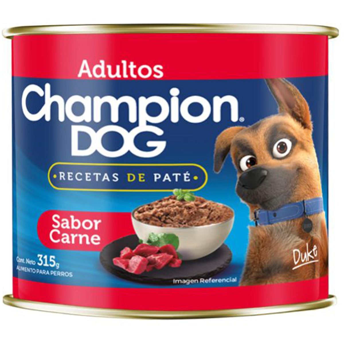 CHAMPION DOG - Alimento húmedo para perro adulto 315 gr carne