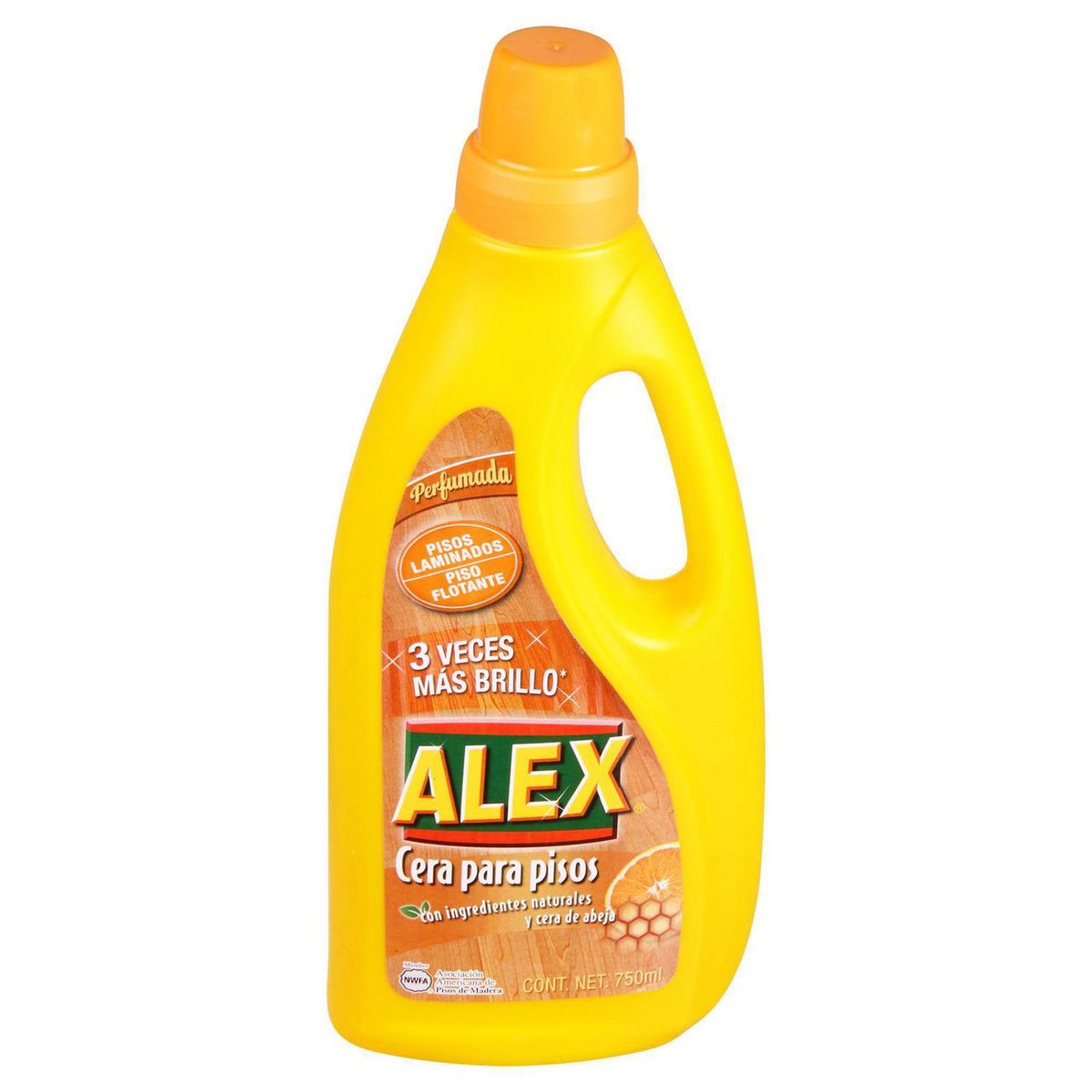 ALEX - Cera Líquida Abrillantadora Alex 750 ml para Piso Flotante Cítrico