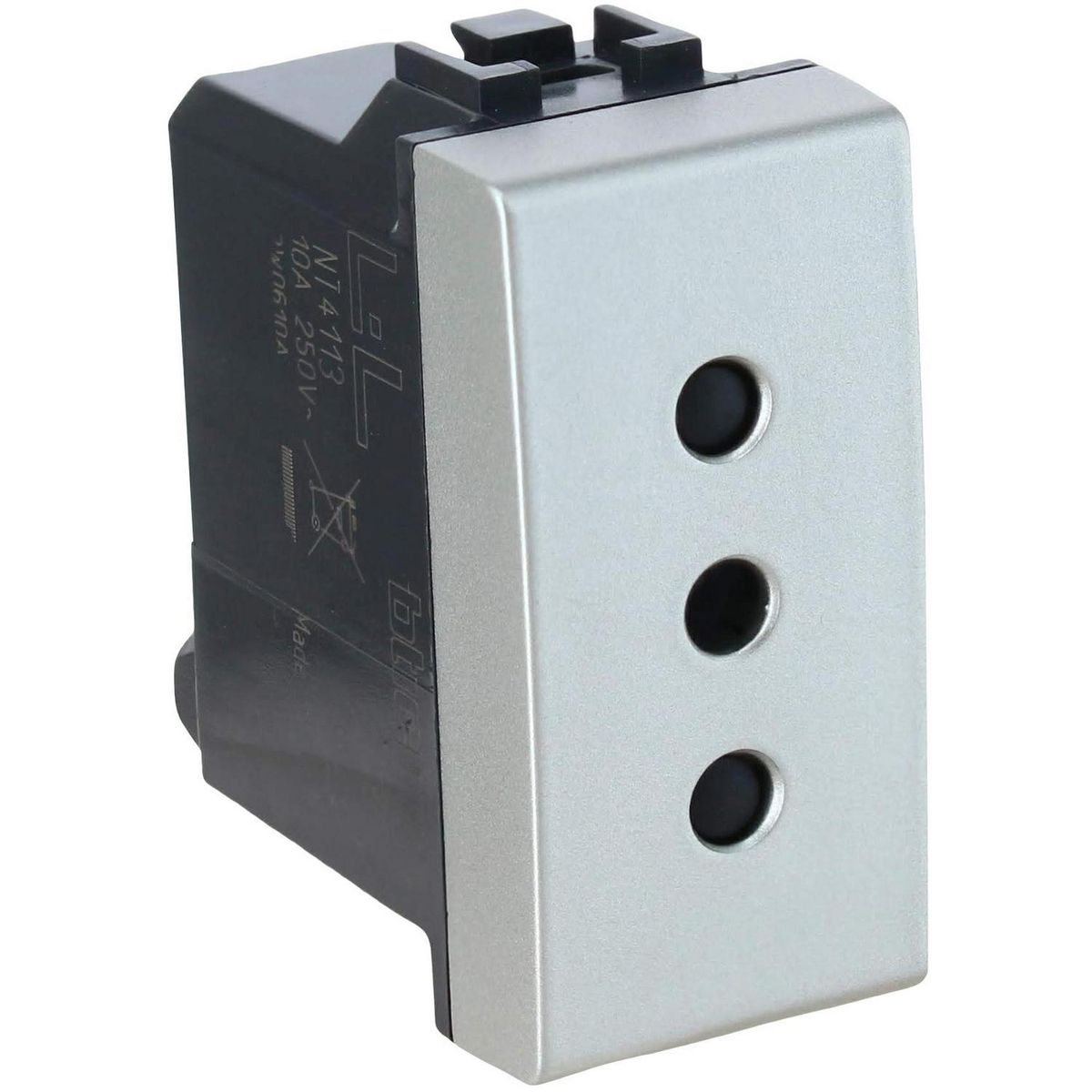 BTICINO - Tomacorriente Modular 2p+t 10A Tech