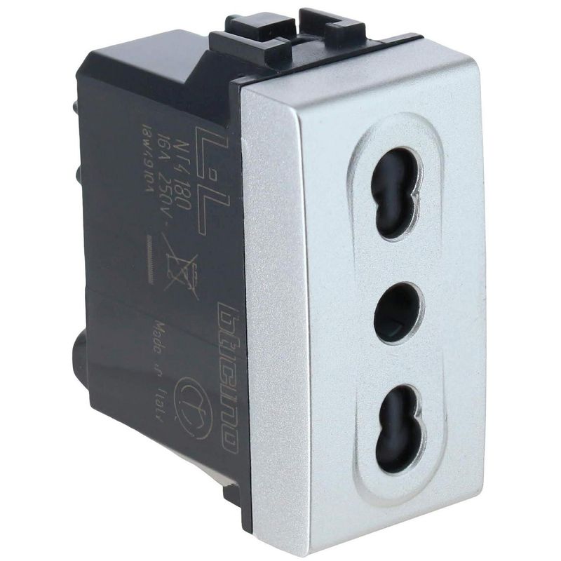 BTICINO - Tomacorriente Modular 2p+t 10-16 A Tech