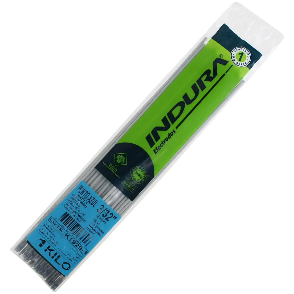 INDURA - Electrodo 6011 3/32" 1 kg
