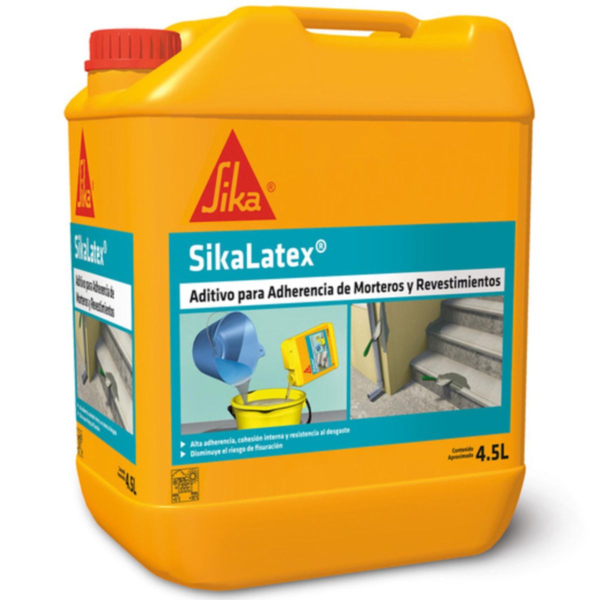 SIKA - Sika Latex Aditivo para Adherencia de Morteros y Revestimientos Bidon 4,5 l