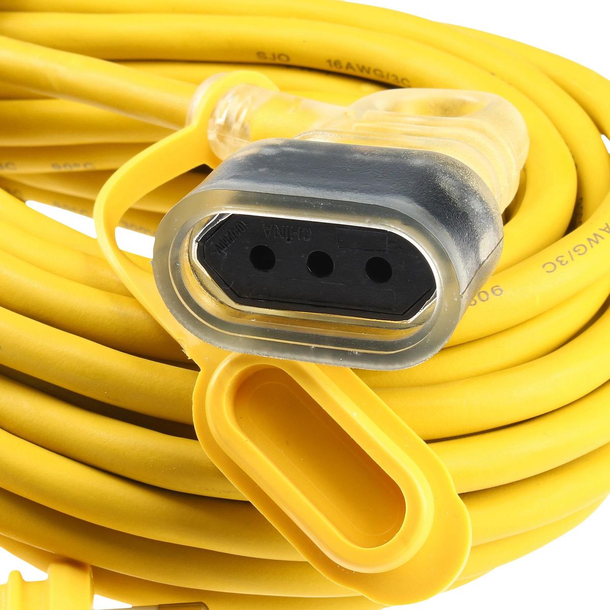 HALUX - Extensión Eléctrica Profesional 1 Toma(s) 20 m Amarillo