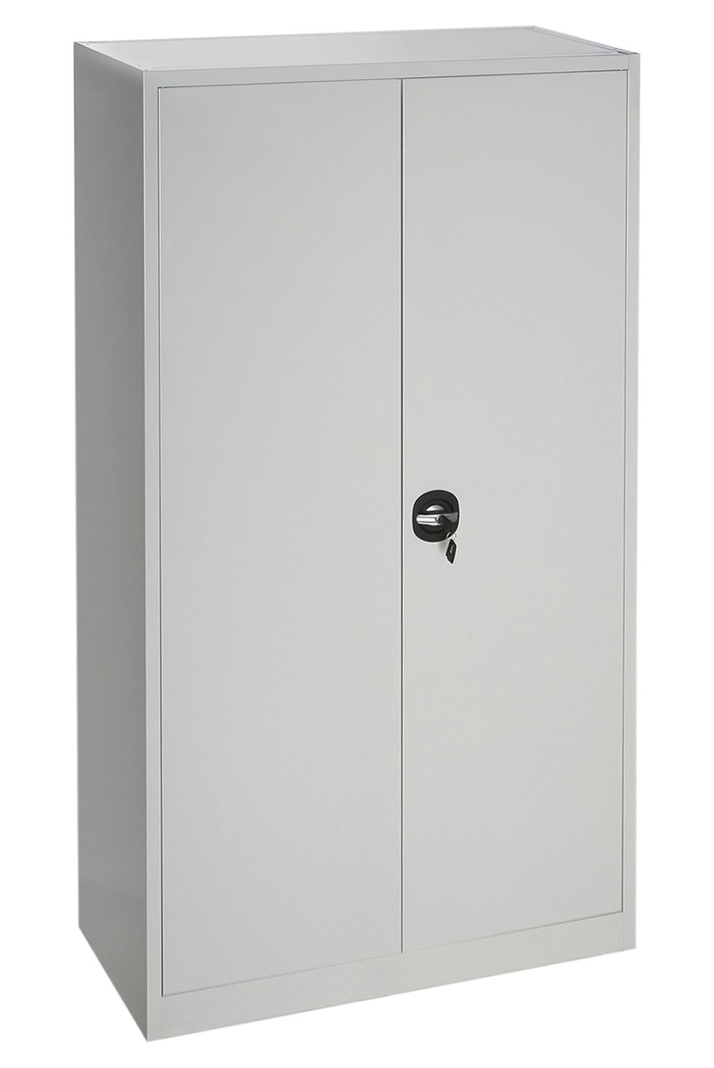 MOVILOCKERS - Armario  Acero Cerradura Españoleta 2 Puerta(s) 4 Repisa(s) 90xx40 cm Gris