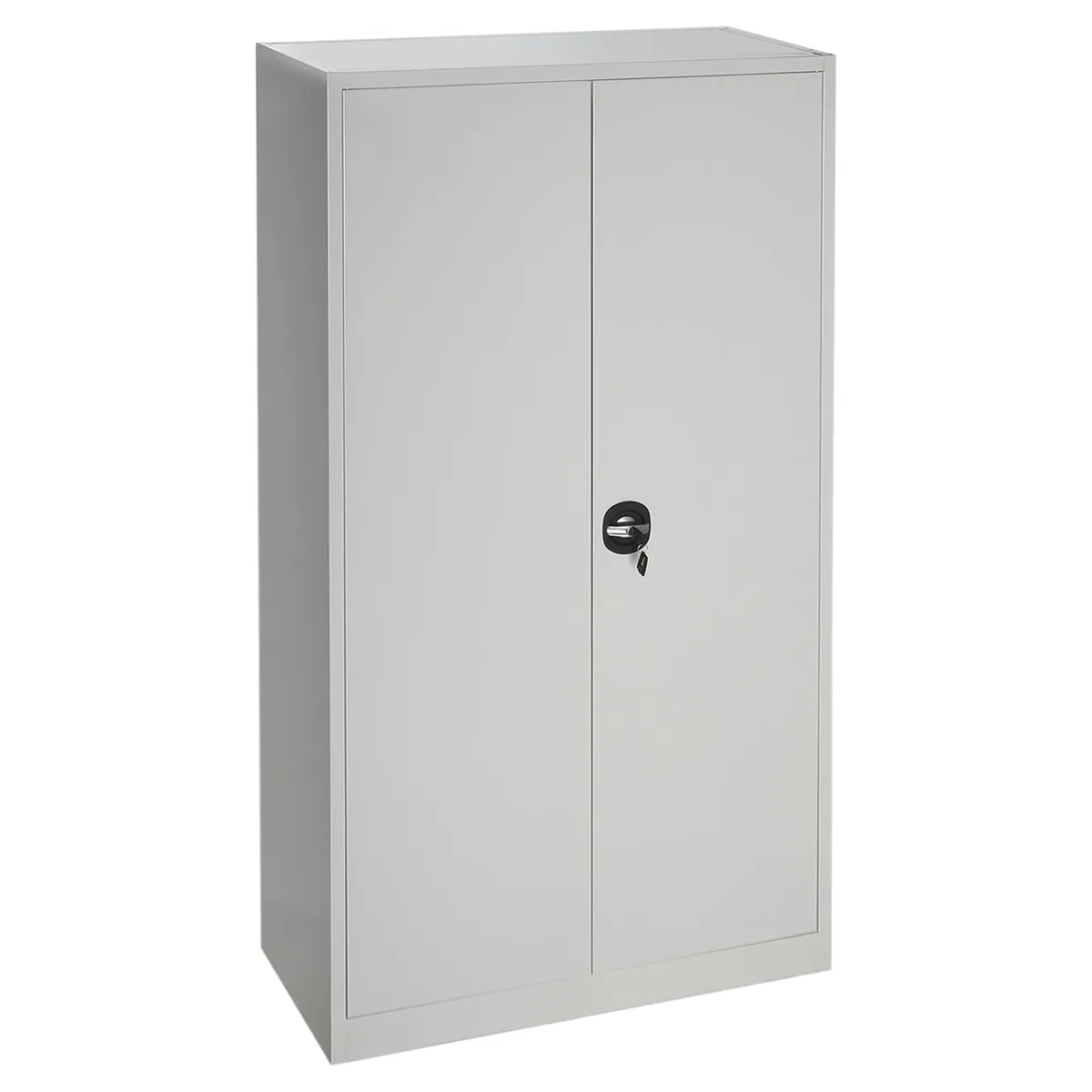 MOVILOCKERS - Armario Acero Cerradura Españoleta 2 Puerta(s) 4 Repisa(s) 90xx40 cm Gris