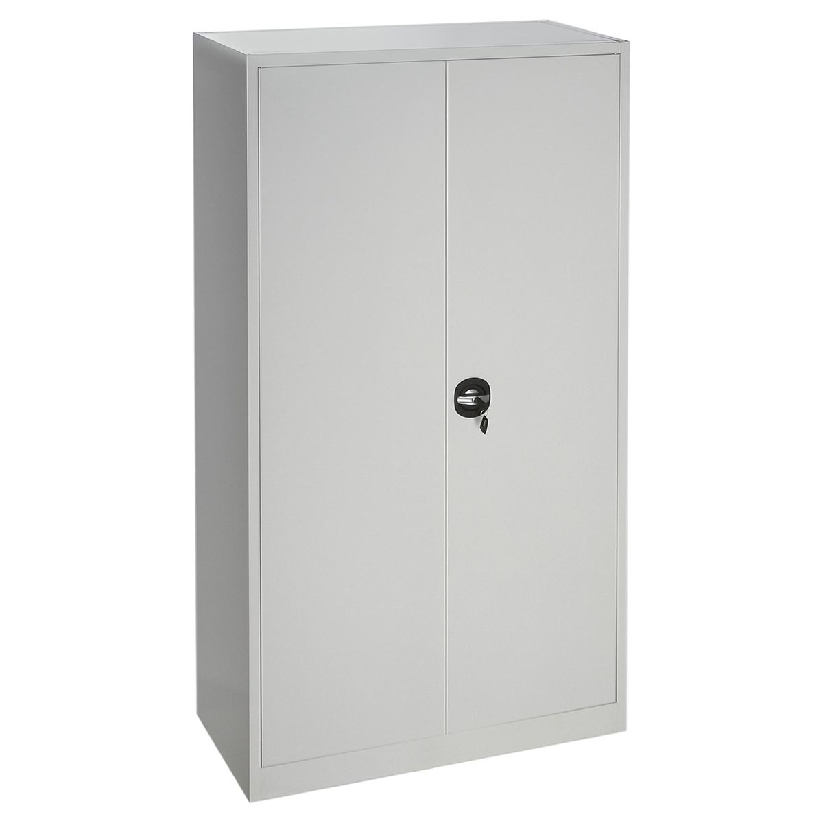 MOVILOCKERS - Armario Acero Cerradura Españoleta 2 Puerta(s) 4 Repisa(s) 90xx40 cm Gris