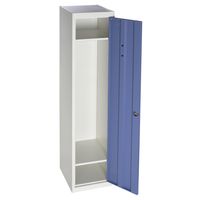 Locker de Oficina con Llave 1 Puerta(s) 2 Repisa(s) 38xx45 cm Gris/Azul
