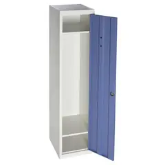MOVILOCKERS - Locker de Oficina con Llave 1 Puerta(s) 2 Repisa(s) 38xx45 cm Gris/Azul