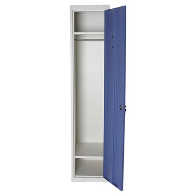 Imagen 2 del producto Locker de Oficina con Llave 1 Puerta(s) 2 Repisa(s) 38xx45 cm Gris/Azul