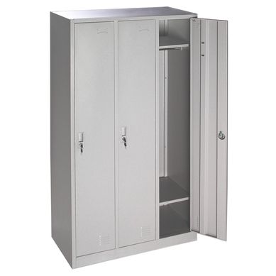 Locker de oficina acero 3 puertas con llave
