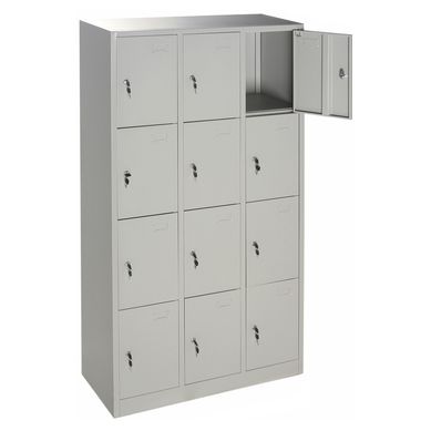Locker de oficina acero 12 puertas con llave