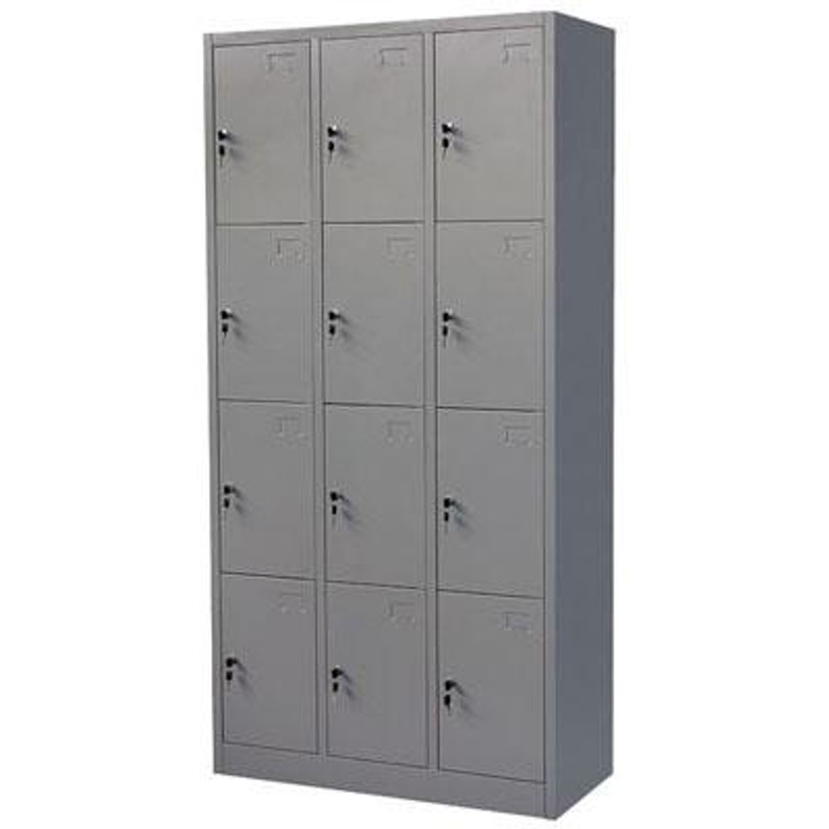 MOVILOCKERS - Locker de Oficina con Llave 12 Puerta(s) 92,5x180x40 cm Gris