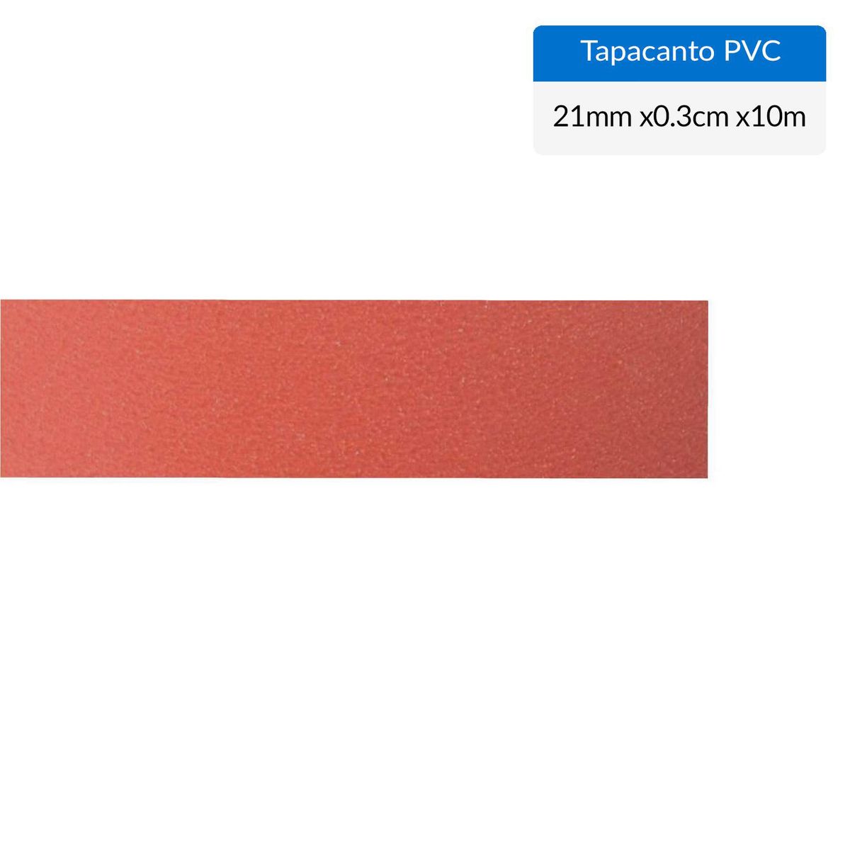 CORBETTA - Tapacanto melamina Rojo 21x0,3 mm 10 m