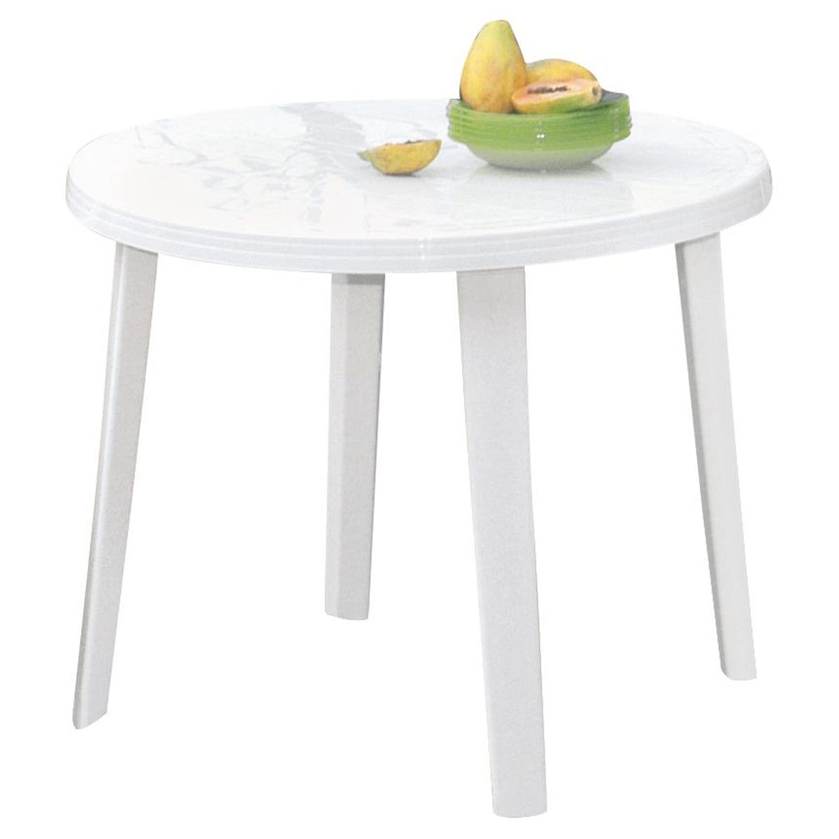 WENCO - Mesa Resina Redonda Polipropileno 90x72x90 Blanco