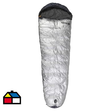 Saco de Dormir Momia Plus Plateado/negro