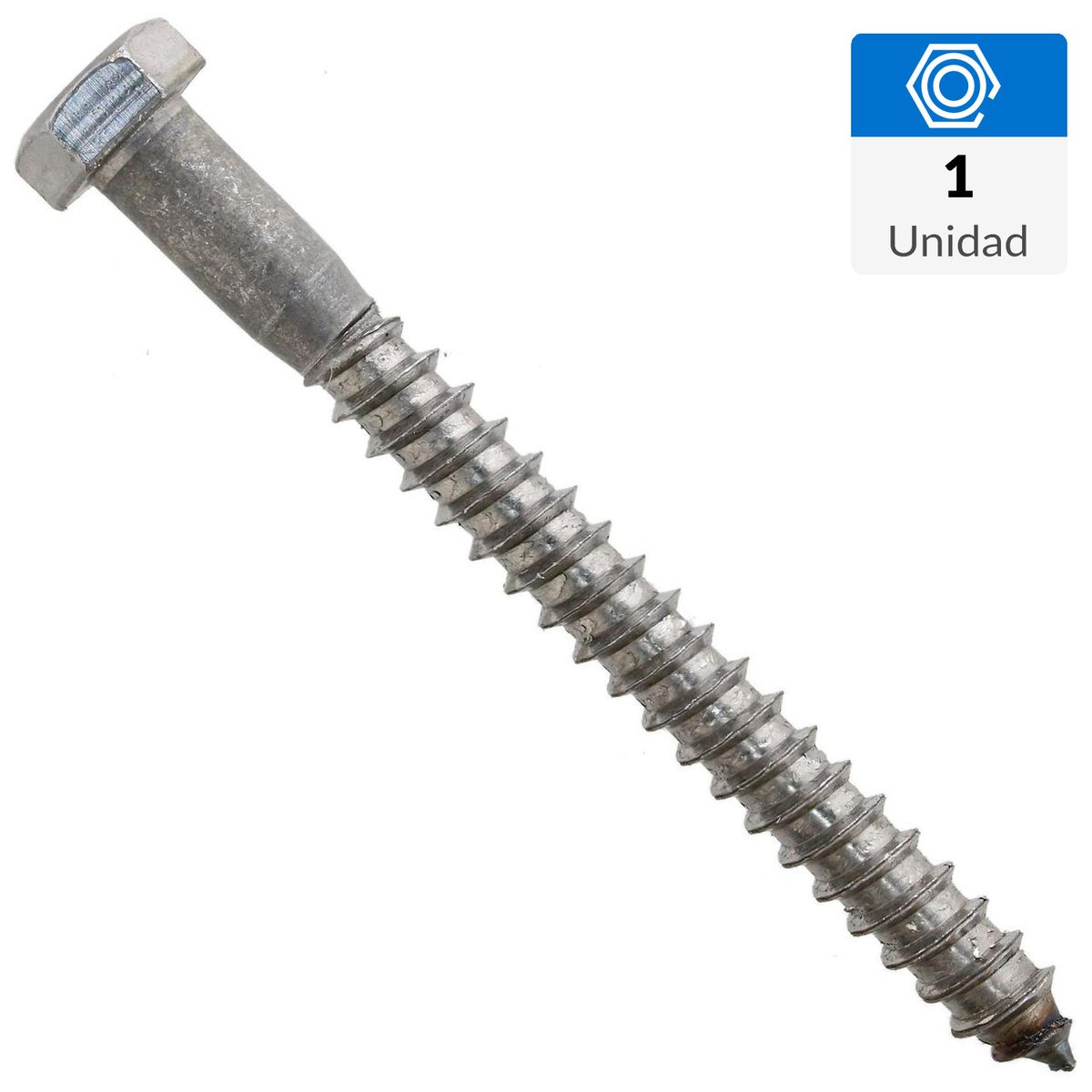 FIXSER - Tornillo Tirafondo Madera 4 " 3/8 " 1 unidad(es)