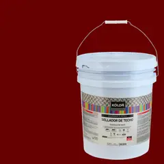 KOLOR - Sellador para Techo Tineta 5 galón(es) Satinado Rojo