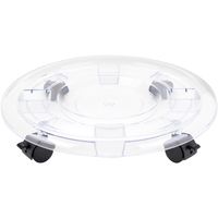 Base Macetero Circular Con Ruedas 43 Cm Para Jardín