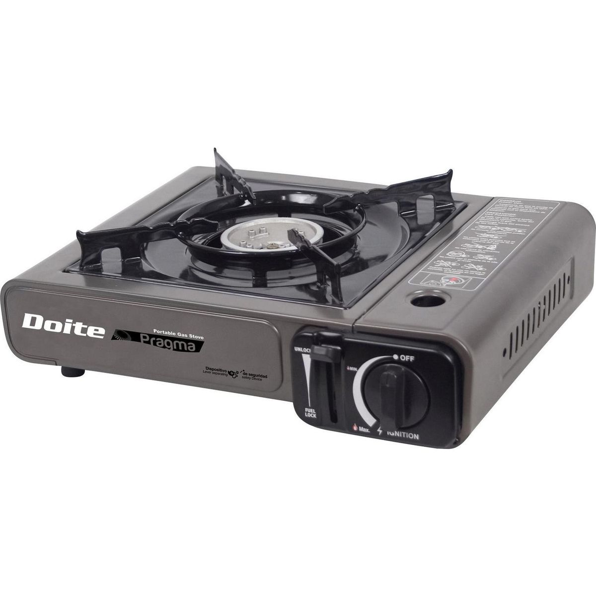 DOITE - Cocinilla para Camping Gas 1 Quemador(es) 11x28.8x34.3 cm Negro