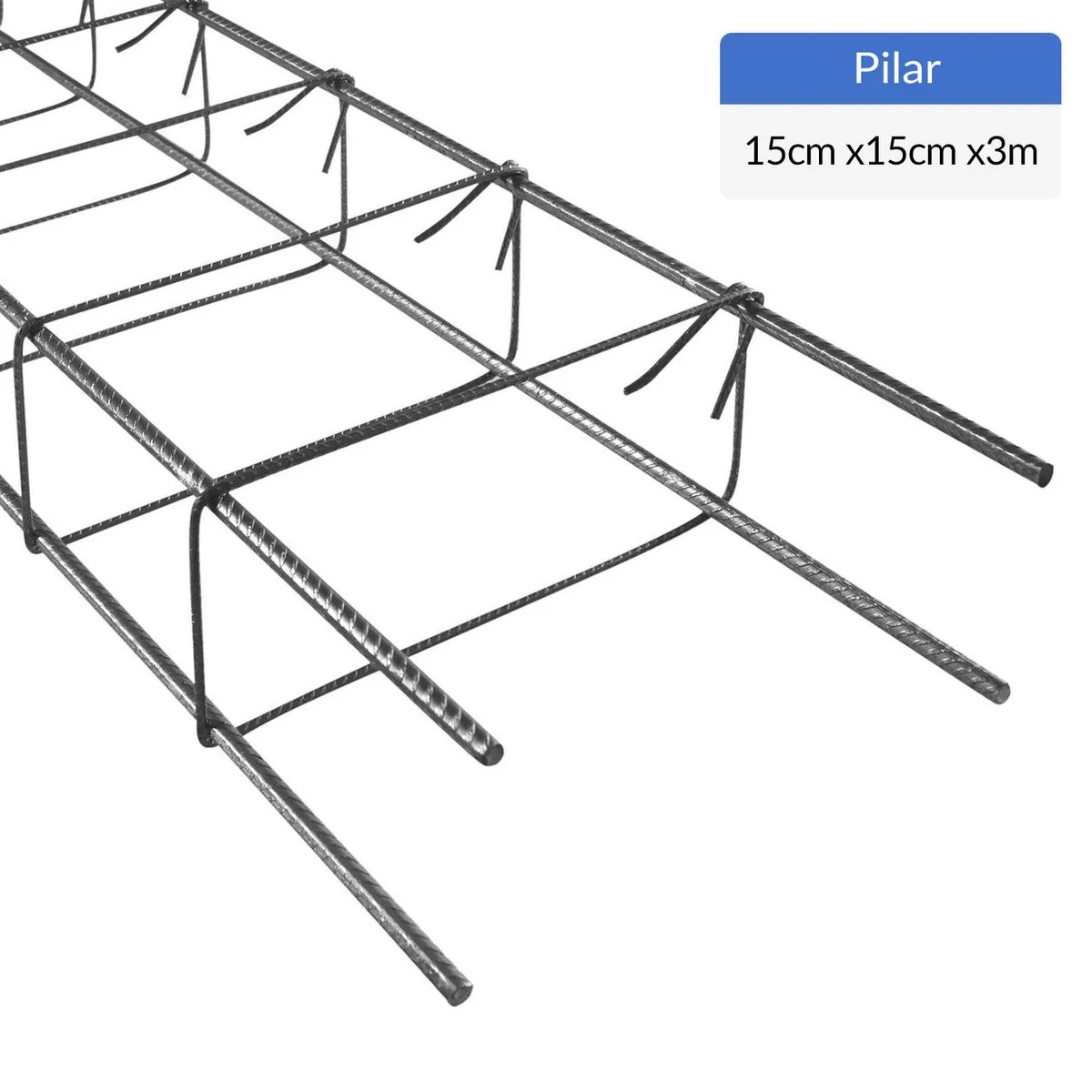 GENERICO - Pilar Acma Acero 15x15 cm 3 m