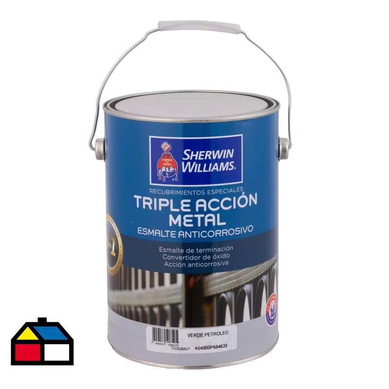 SHERWIN WILLIAMS - Anticorrosivo satinado 1 gl verde petróleo