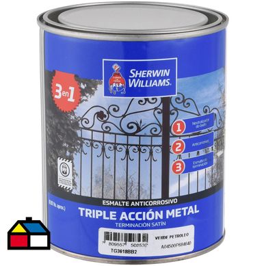 Anticorrosivo Triple Accin Verde Petrleo 1/4 galn