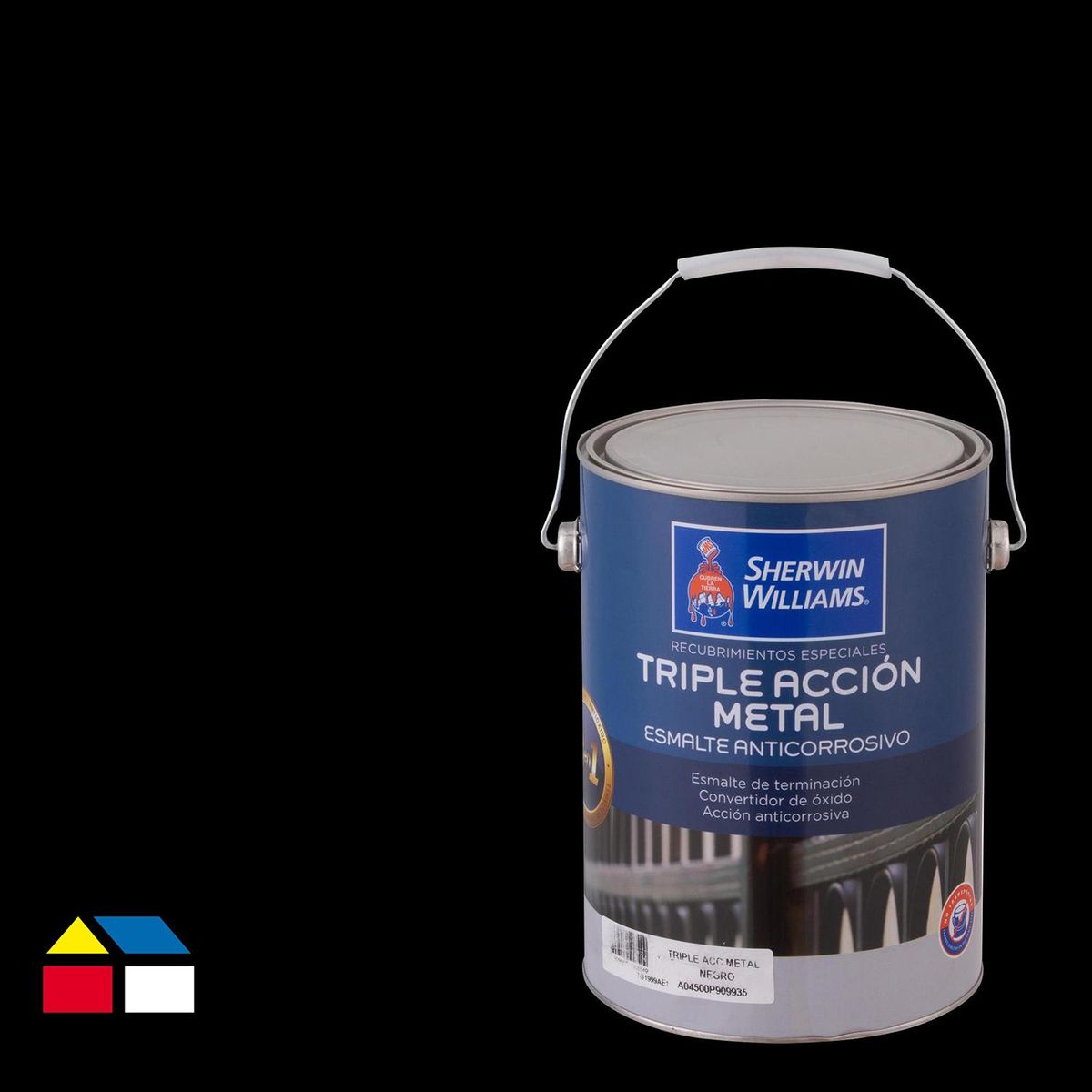 SHERWIN WILLIAMS - Anticorrosivo Satinado Lata 1 galón(es) Mate Negro