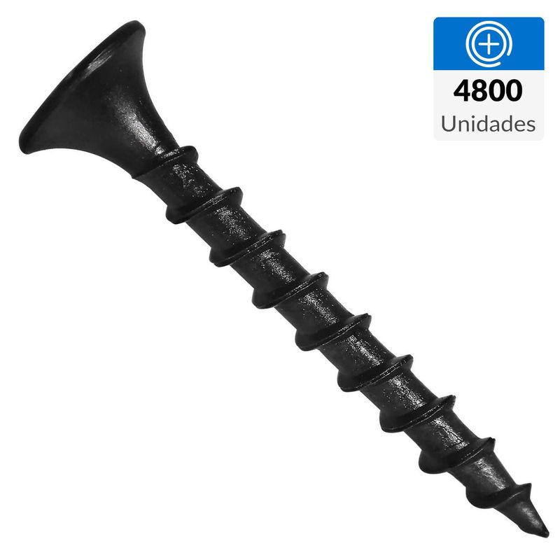 MAMUT - Tornillo Autoperforante Cabeza Phillips Yeso-Cartón 1 " 6 mm 4800 Unidades