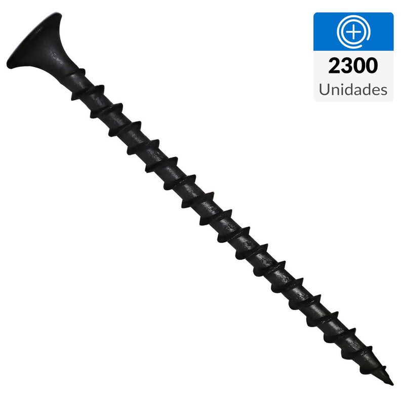FIXSER - Tornillo Autoperforante Cabeza Phillips Yeso-Cartón 1-5/8 " 6 mm 2300 Unidades
