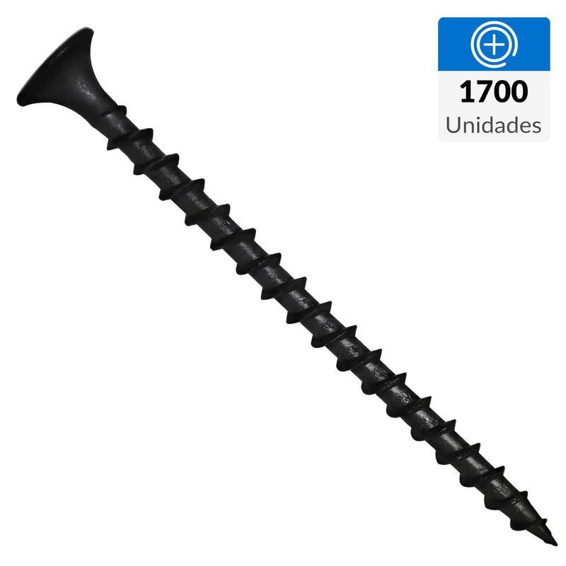 FIXSER - Tornillo Autoperforante Cabeza Phillips Yeso-Cartón 2 " 6 mm 1700 Unidades