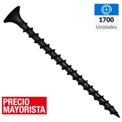 FIXSER - Tornillo Autoperforante Cabeza Phillips Yeso-Cartón 2 " 6 mm 1700 Unidades