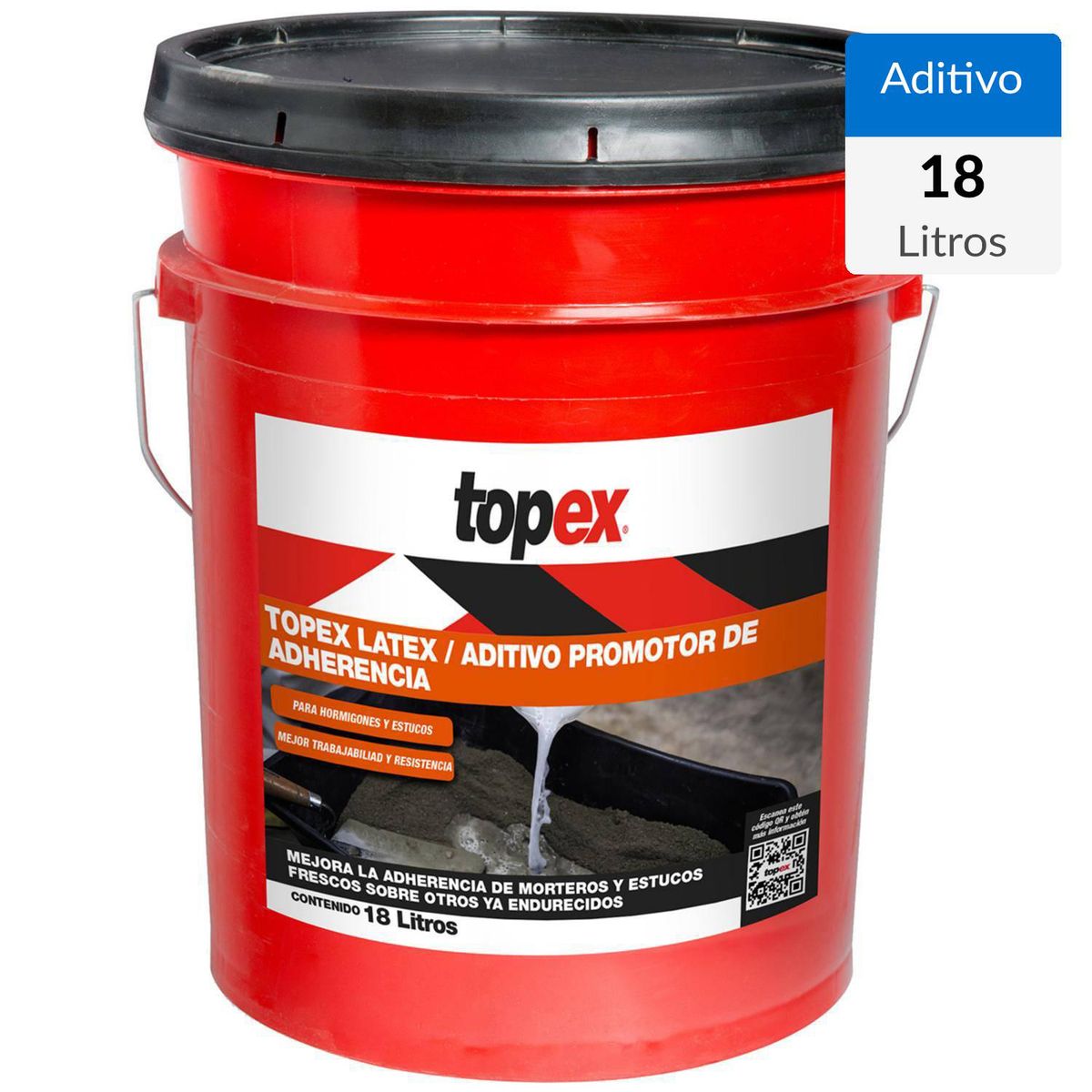 TOPEX - Tineta 18 lt Aditivo mejorador de adherencia