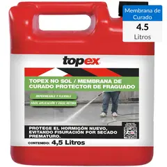 TOPEX - Bidón Membrana Curado Hormigón 4. 5 Lt Protección Fraguado