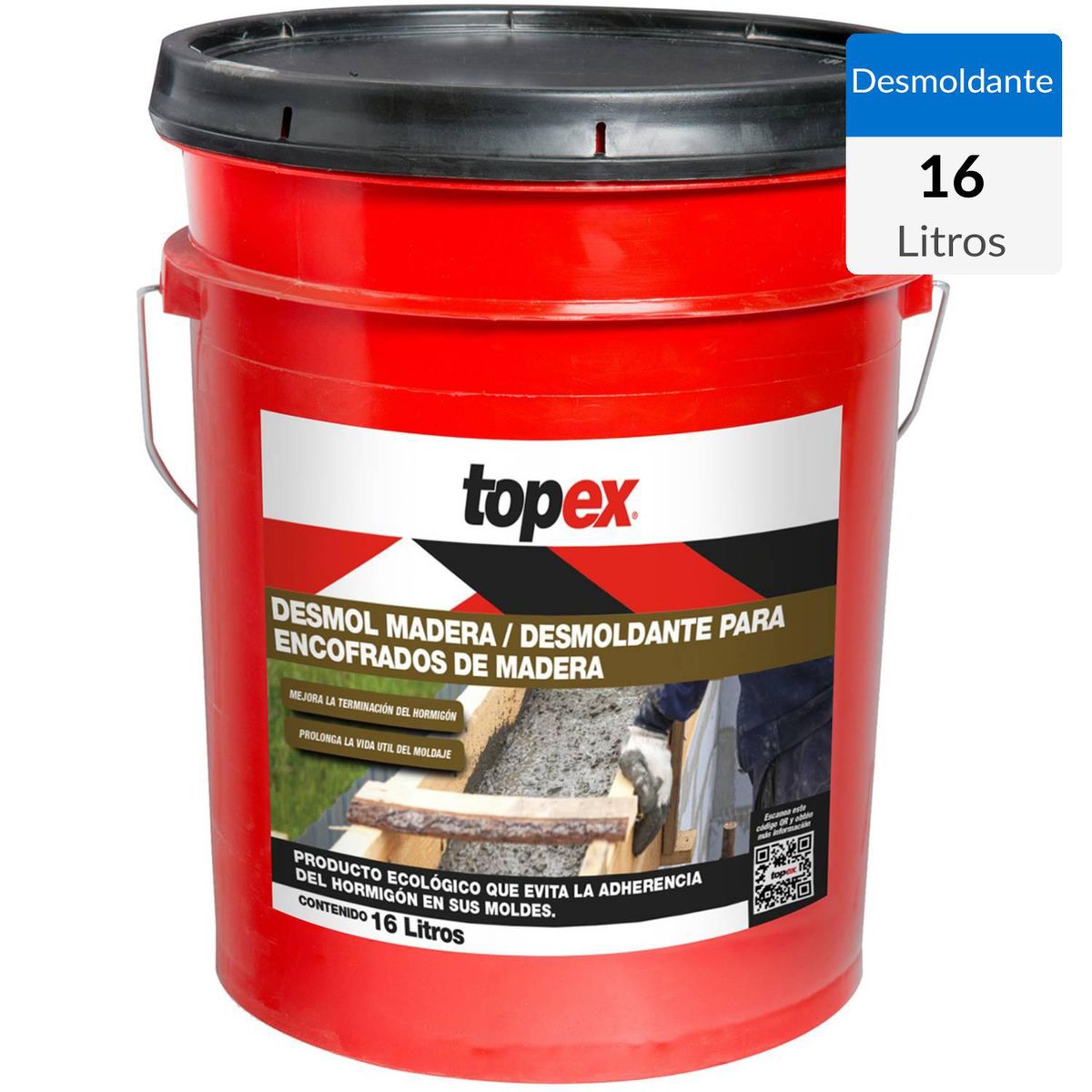 TOPEX - Tineta 16 litros Desmoldante Topex Desmol madera