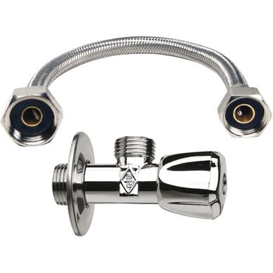 Llave angular con flexible metal 1/2