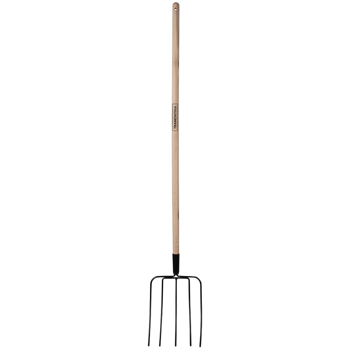 TRAMONTINA - Horqueta curva mango largo 5 dientes Negro