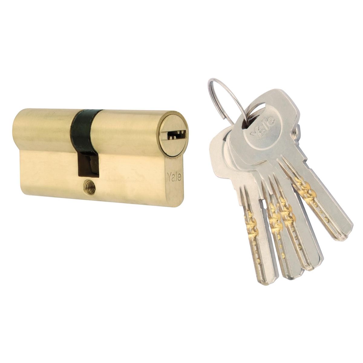 YALE - Cilindro de alta seguridad bronce
