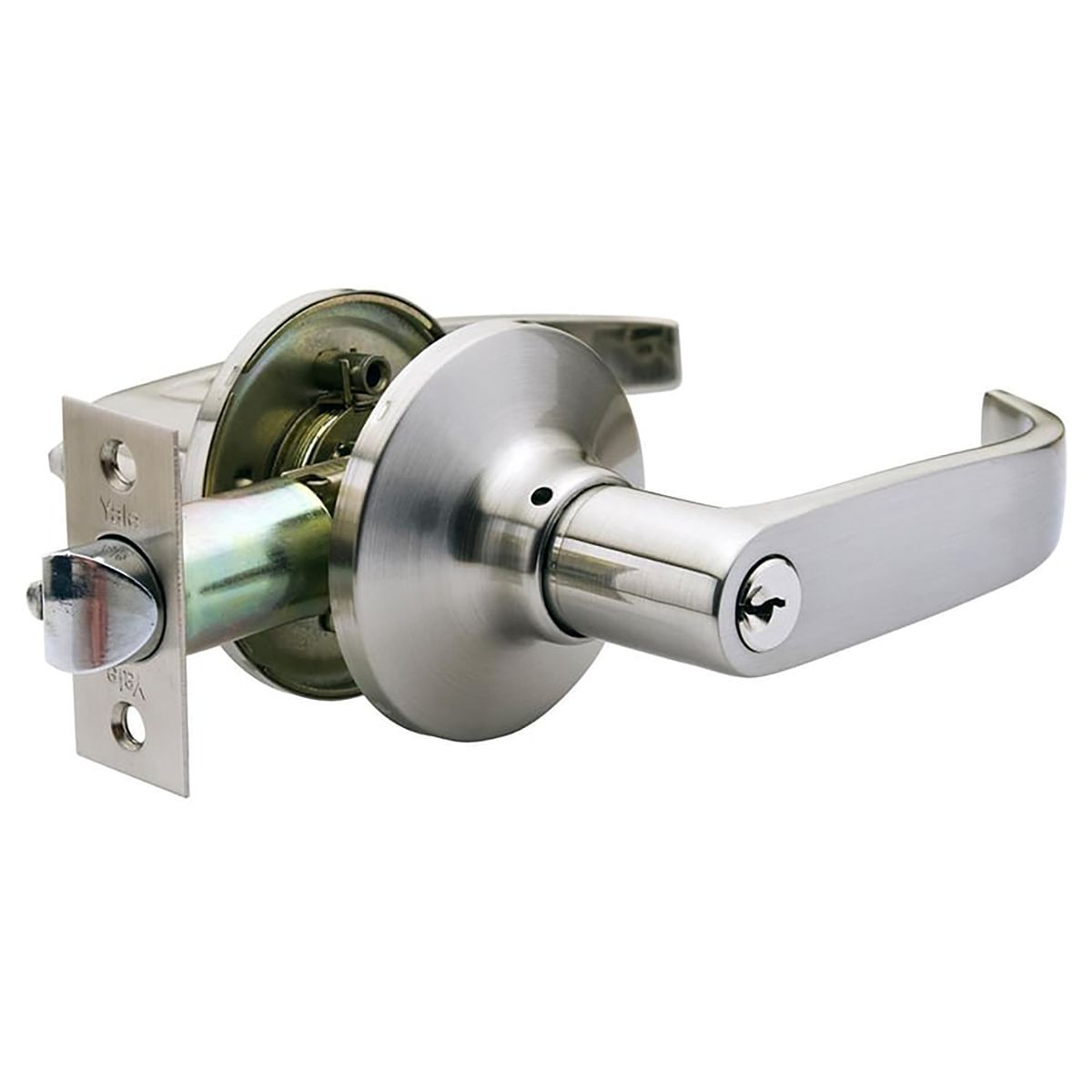 YALE - Cerradura tubular Y815 Dormitorio/oficina acero inoxidable