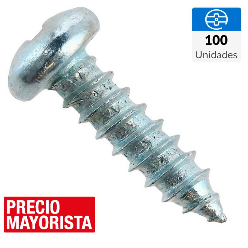MAMUT - Tornillo Roscalata Cabeza Phillips Metal 1/2 " 6 mm 100 Unidades