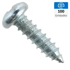 MAMUT - Tornillo Roscalata Cabeza Phillips Metal 1/2 " 6 mm 100 Unidades