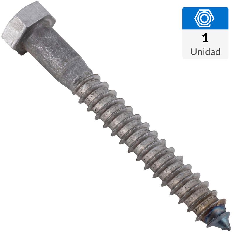 FIXSER - Tornillo Tirafondo Cabeza Hexagonal Madera 4 " 1/2 " 1 unidad(es)
