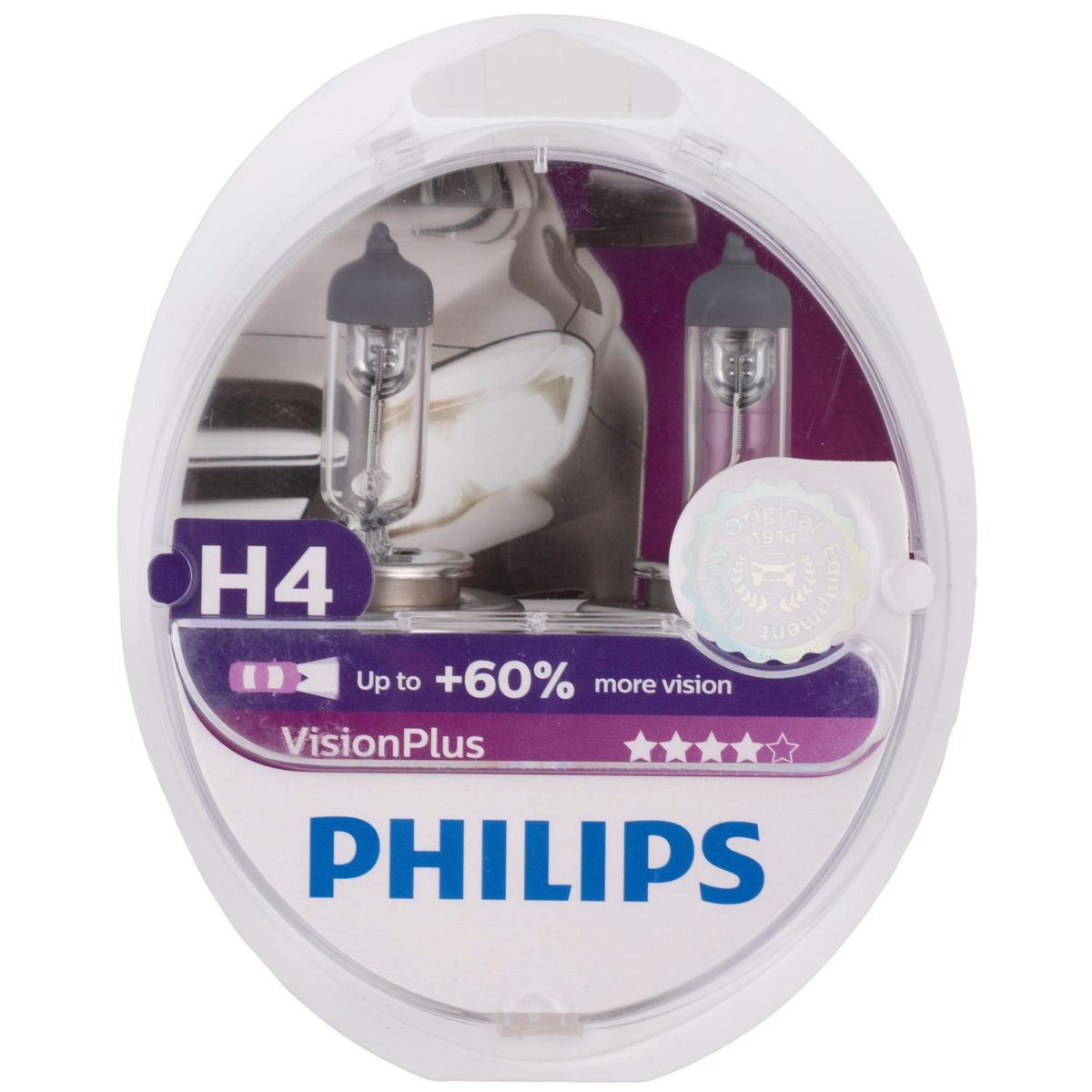 PHILIPS - Set de Ampolletas Philips H4 12v 55w para Automóvil 2 Unidades