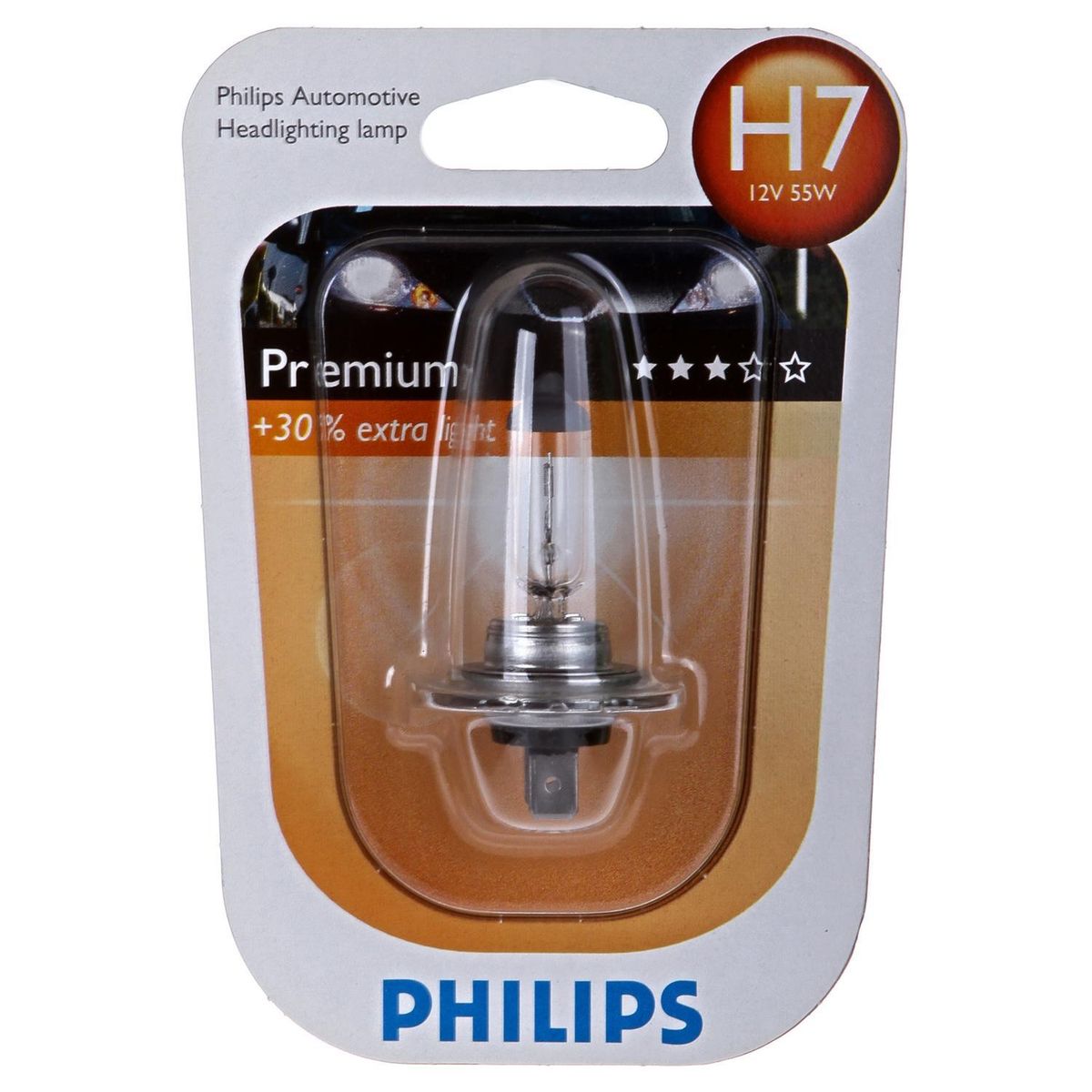 PHILIPS - Ampolleta H7 Philips Premium Halógena 12v para Automóvil